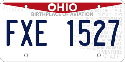 OH license plate FXE1527