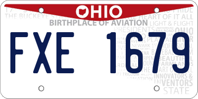 OH license plate FXE1679