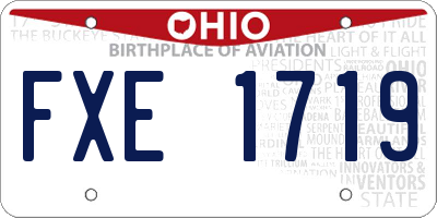 OH license plate FXE1719