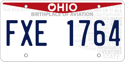 OH license plate FXE1764