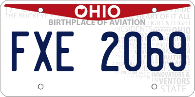 OH license plate FXE2069