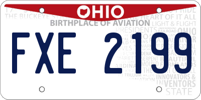 OH license plate FXE2199
