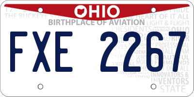 OH license plate FXE2267