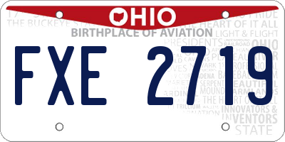 OH license plate FXE2719