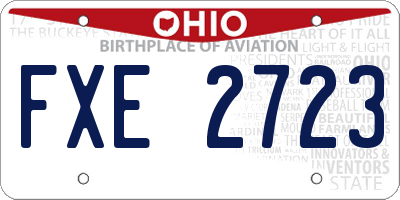 OH license plate FXE2723