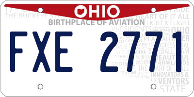 OH license plate FXE2771