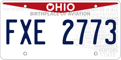 OH license plate FXE2773