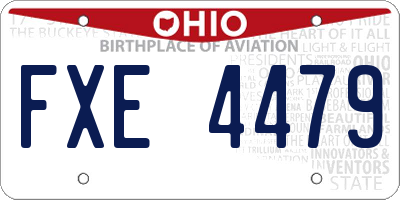 OH license plate FXE4479