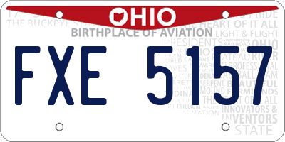 OH license plate FXE5157