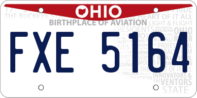 OH license plate FXE5164