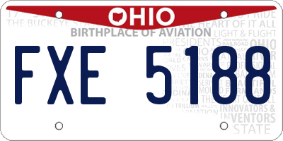 OH license plate FXE5188