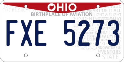 OH license plate FXE5273