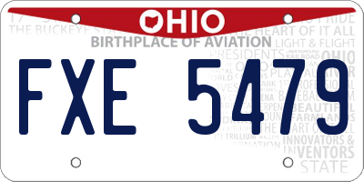 OH license plate FXE5479