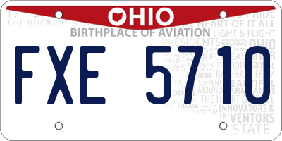 OH license plate FXE5710