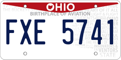 OH license plate FXE5741