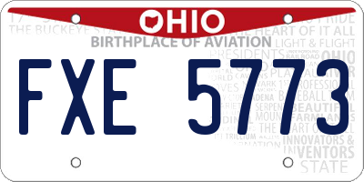 OH license plate FXE5773