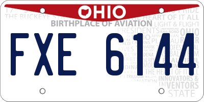 OH license plate FXE6144