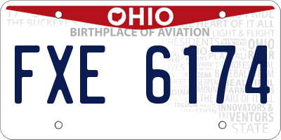 OH license plate FXE6174
