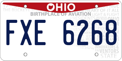 OH license plate FXE6268