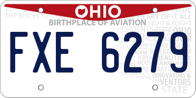 OH license plate FXE6279