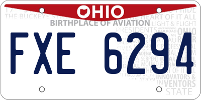 OH license plate FXE6294