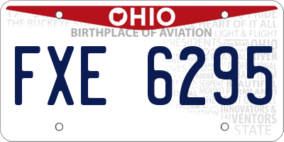 OH license plate FXE6295