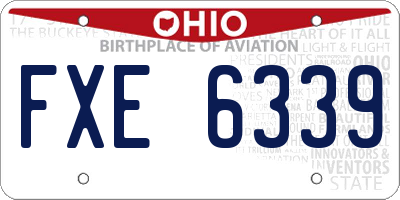 OH license plate FXE6339
