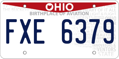 OH license plate FXE6379