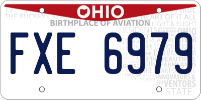 OH license plate FXE6979