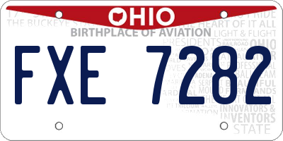 OH license plate FXE7282