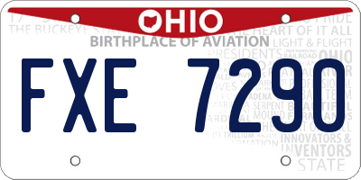 OH license plate FXE7290