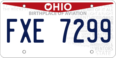 OH license plate FXE7299