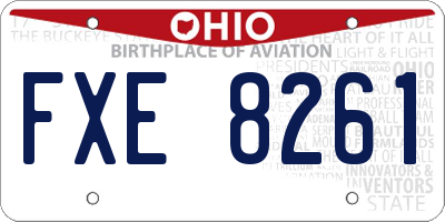OH license plate FXE8261
