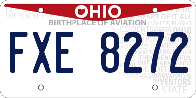 OH license plate FXE8272