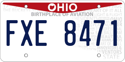 OH license plate FXE8471