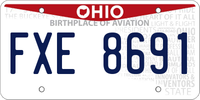 OH license plate FXE8691