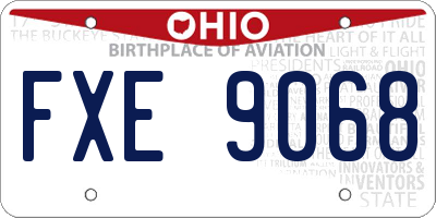 OH license plate FXE9068