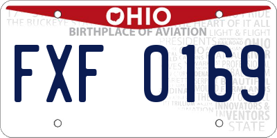 OH license plate FXF0169