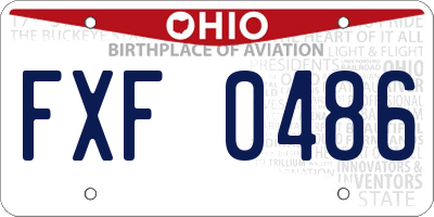 OH license plate FXF0486