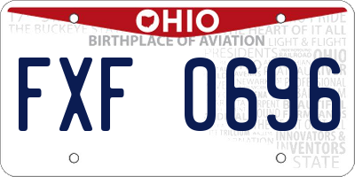 OH license plate FXF0696