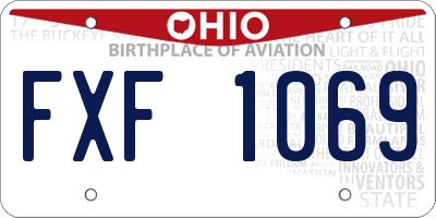 OH license plate FXF1069