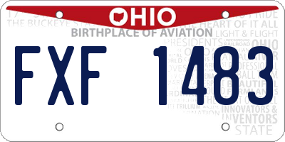 OH license plate FXF1483