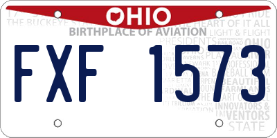 OH license plate FXF1573