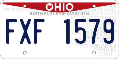 OH license plate FXF1579