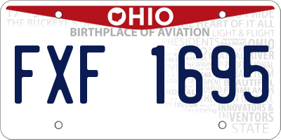 OH license plate FXF1695