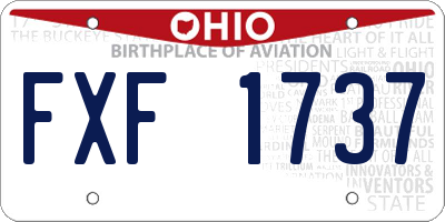 OH license plate FXF1737