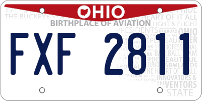 OH license plate FXF2811