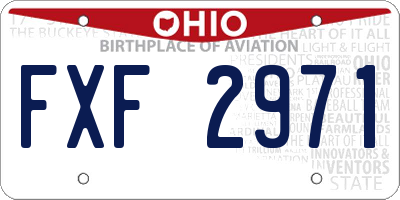 OH license plate FXF2971
