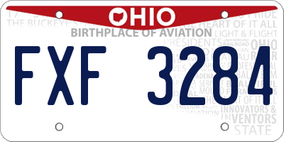 OH license plate FXF3284