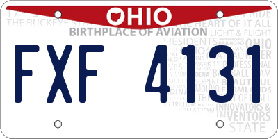 OH license plate FXF4131